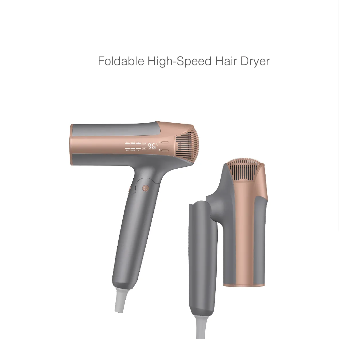 Foldable High-Speed Hair Dryer by Halo